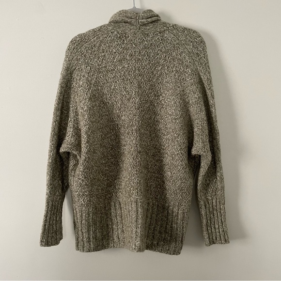 Anthropologie Angel of the North Green and White Marled Cardigan Sweater Size XS - Picture 2 of 4